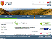 Tablet Screenshot of gminacisna.pl